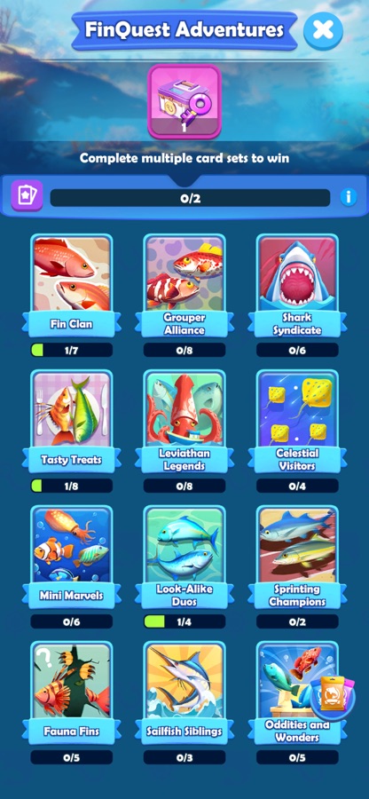 FinQuest Adventures card sets